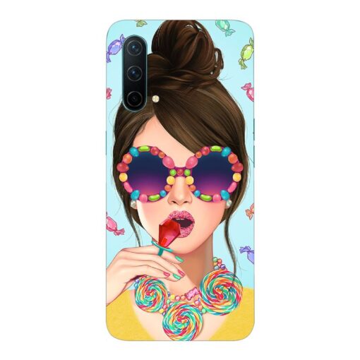 Oneplus Nord CE 5G Mobile Cover Girl With Lollipop