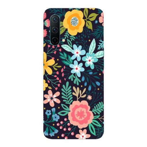 Oneplus Nord CE 5G Mobile Cover Multicolor Design Floral FLOA