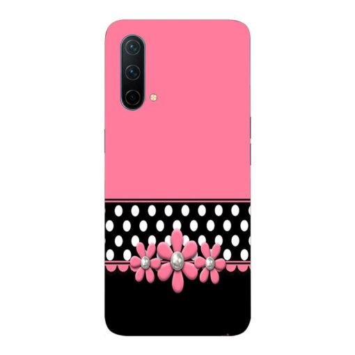 Oneplus Nord CE 5G Mobile Cover Pink black Floral