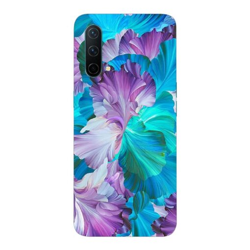 Oneplus Nord CE 5G Mobile Cover Purple Blue Floral FLOG