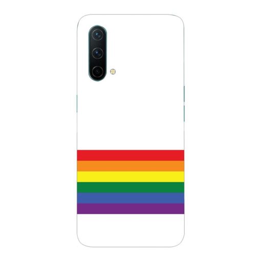Oneplus Nord CE 5G Mobile Cover Rainbow Stripes Back Cover