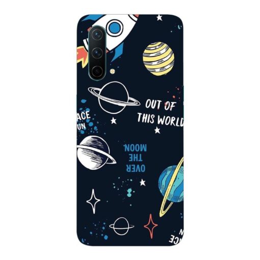 Oneplus Nord CE 5G Mobile Cover Space Fun Doodle