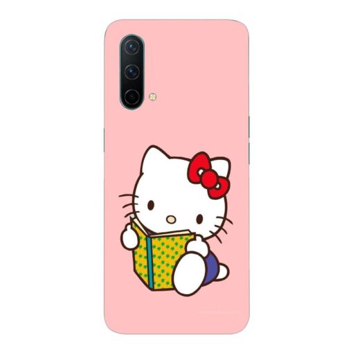 Oneplus Nord CE 5G Mobile Cover Studying Cute Kitty