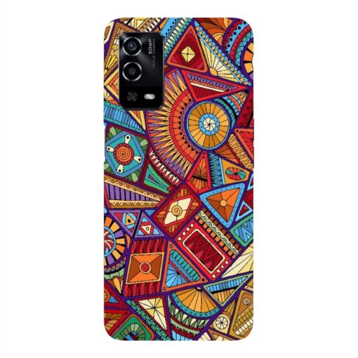 Oppo A55 Mobile Cover Abstract Pattern