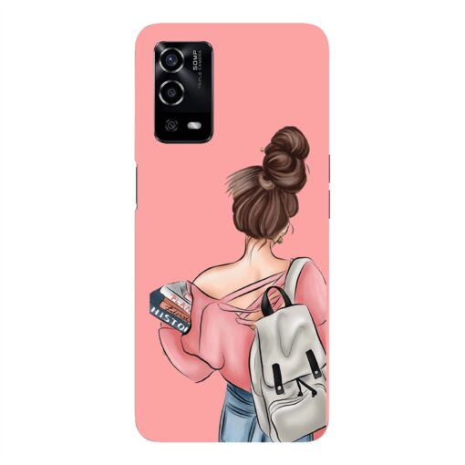 Oppo A55 Mobile Cover College Girl