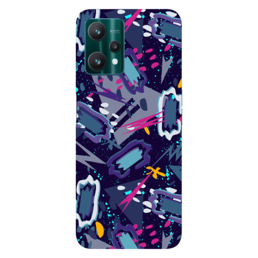 Realme 9 pro plus 5g mobile cover Blue Abstract 2