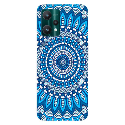 Realme 9 pro plus 5g mobile cover Blue Mandala Art 2