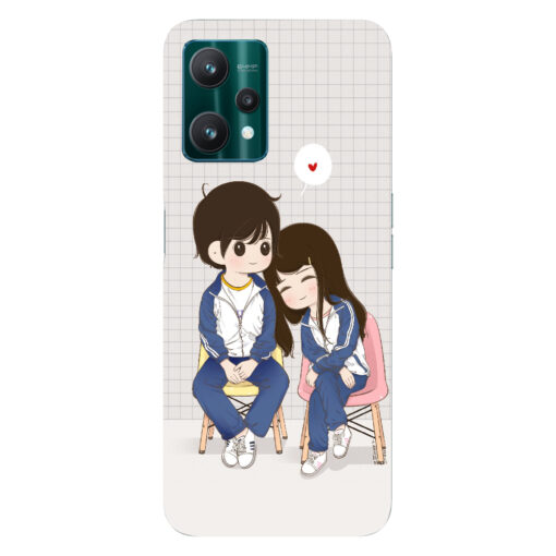 Realme 9 pro plus 5g mobile cover Romantic Friends Back Cover 2