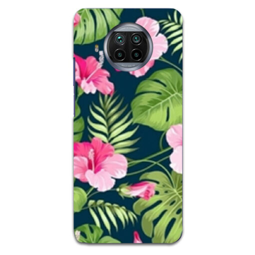 Mi 10i Mobile Cover Tropical Leaf DE4