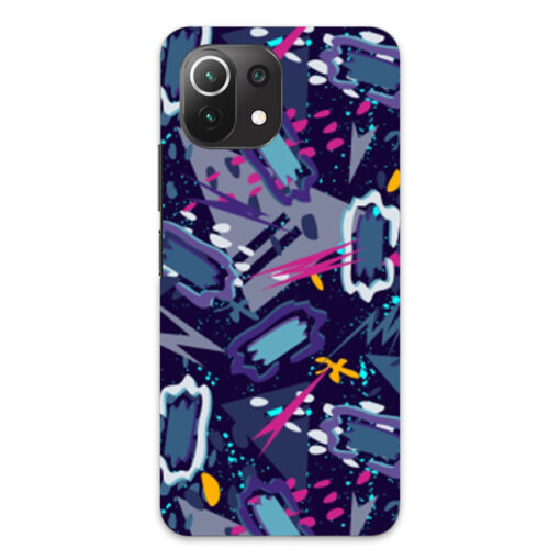 Mi 11 Lite Mobile Cover Blue Abstract