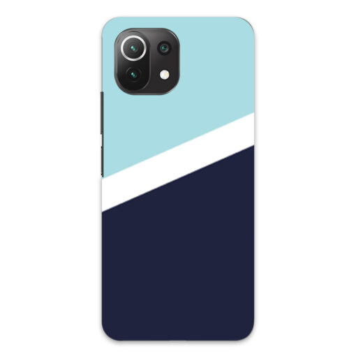 Mi 11 Lite Mobile Cover Blue Slanting Designer