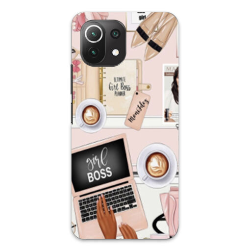 Mi 11 Lite Mobile Cover Boss Girl Mobile Cover