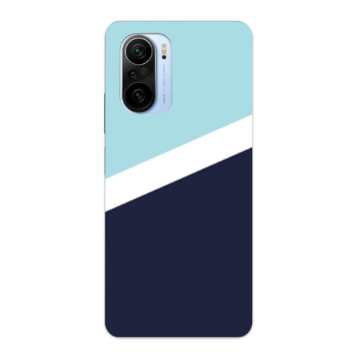 Mi 11x Mobile Cover Blue Slanting Designer