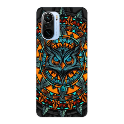 Mi 11x Mobile Cover Orange Amighty Owl