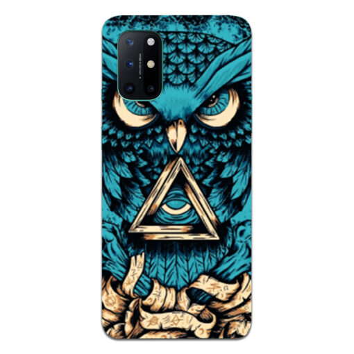 Oneplus 8t Mobile Cover Blue Almighty Owl