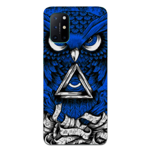 Oneplus 8t Mobile Cover Blue Owl