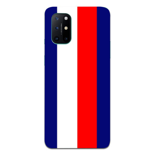 Oneplus 8t Mobile Cover Blue Red Straight Line