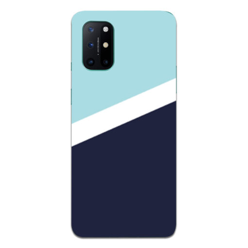 Oneplus 8t Mobile Cover Blue Slanting Designer