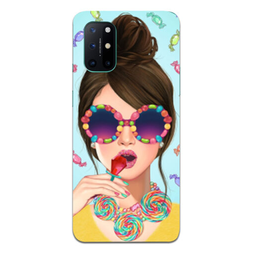 Oneplus 8t Mobile Cover Girl With Lollipop