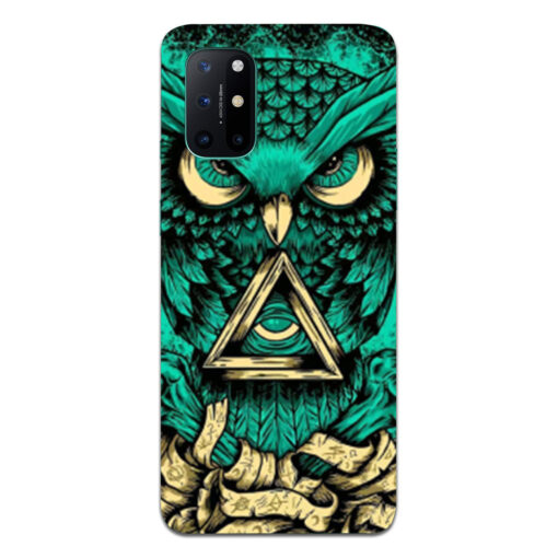 Oneplus 8t Mobile Cover Green Almighty Owl