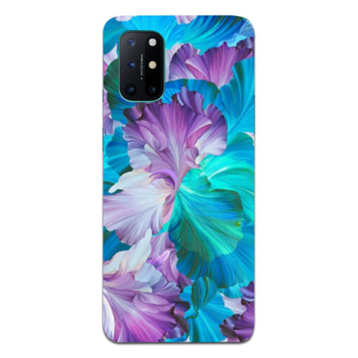 Oneplus 8t Mobile Cover Purple Blue Floral FLOG