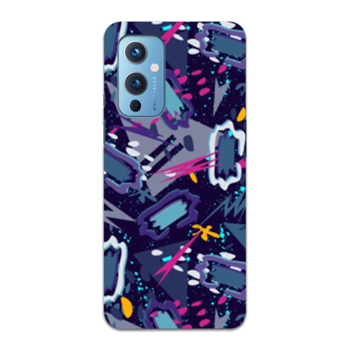 Oneplus 9 Mobile Cover Blue Abstract