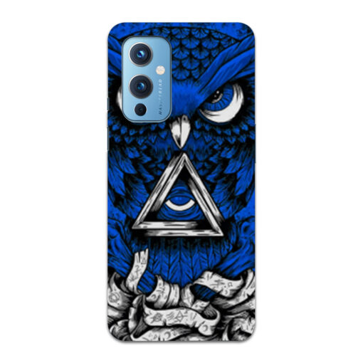 Oneplus 9 Mobile Cover Blue Owl