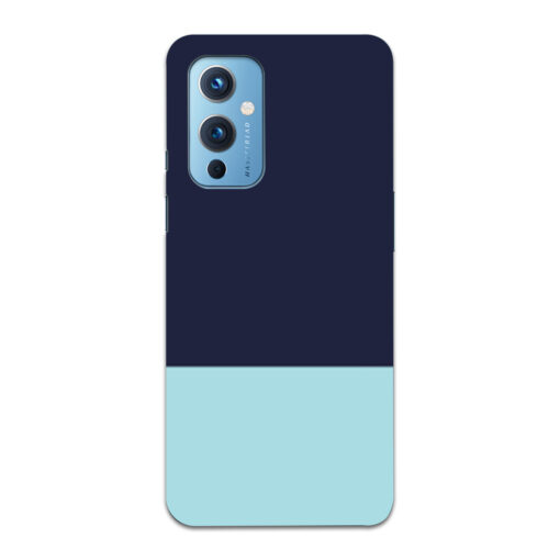 Oneplus 9 Mobile Cover Light Blue and Prussian Formal