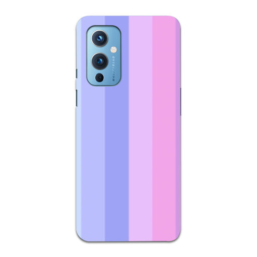 Oneplus 9 Mobile Cover Light Shade Straight Rainbow