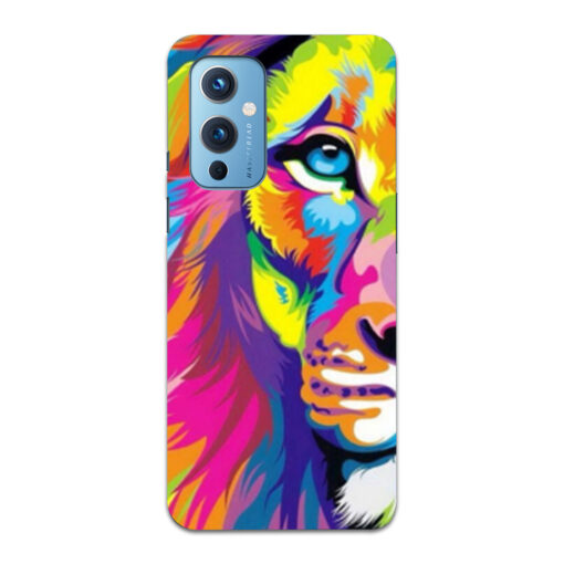 Oneplus 9 Mobile Cover Multicolor Lion