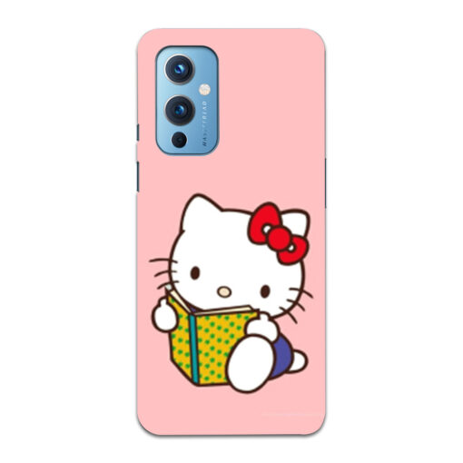 Oneplus 9 Mobile Cover Studying Cute Kitty