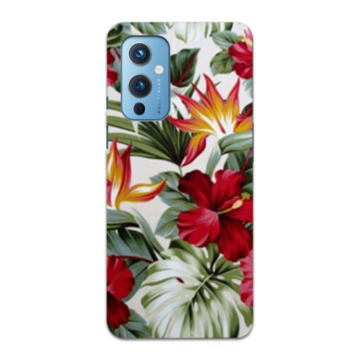 Oneplus 9 Mobile Cover Tropical Floral DE5