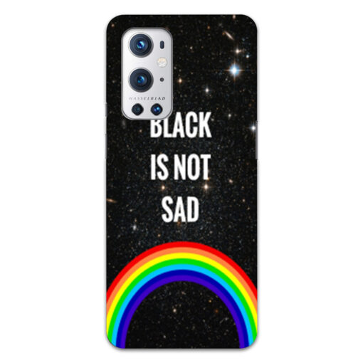 Oneplus 9 Pro Mobile Cover Black is Not Sad