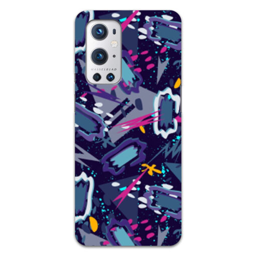 Oneplus 9 Pro Mobile Cover Blue Abstract