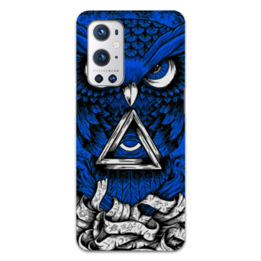 Oneplus 9 Pro Mobile Cover Blue Owl