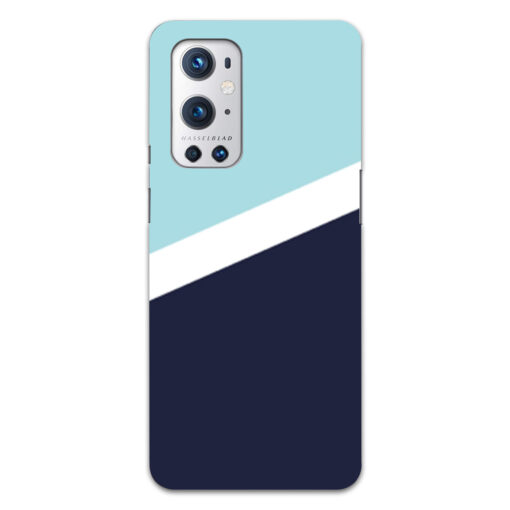 Oneplus 9 Pro Mobile Cover Blue Slanting Designer
