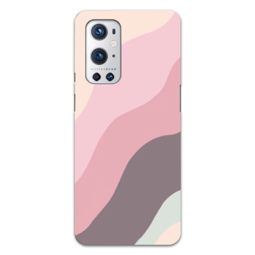 Oneplus 9 Pro Mobile Cover Colorful Curvy Line