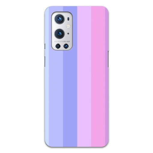 Oneplus 9 Pro Mobile Cover Light Shade Straight Rainbow