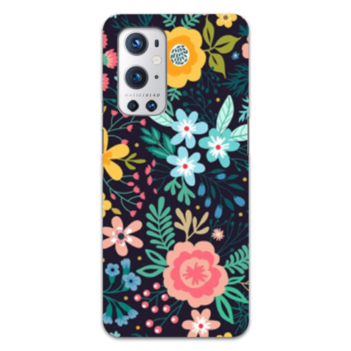 Oneplus 9 Pro Mobile Cover Multicolor Design Floral FLOA