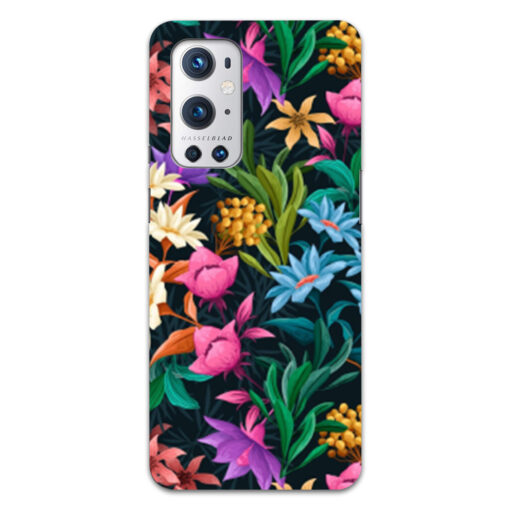 Oneplus 9 Pro Mobile Cover Multicolor Floral