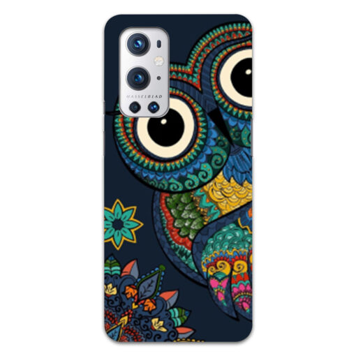 Oneplus 9 Pro Mobile Cover Multicolor Owl
