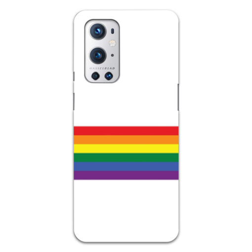 Oneplus 9 Pro Mobile Cover Rainbow Stripes Back Cover
