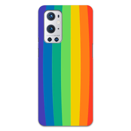 Oneplus 9 Pro Mobile Cover Vertical Rainbow