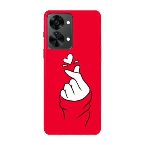 Oneplus Nord 2 Mobile Cover BTS Red Hand