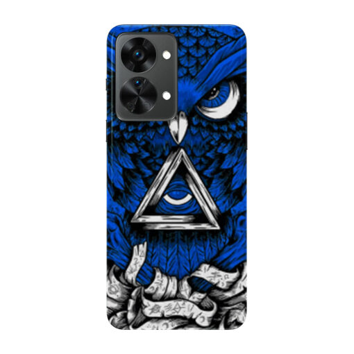 Oneplus Nord 2 Mobile Cover Blue Owl