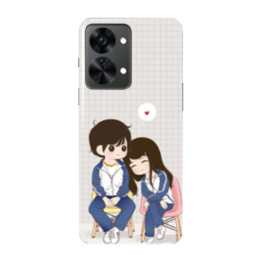 Oneplus Nord 2 Mobile Cover Cute Couple