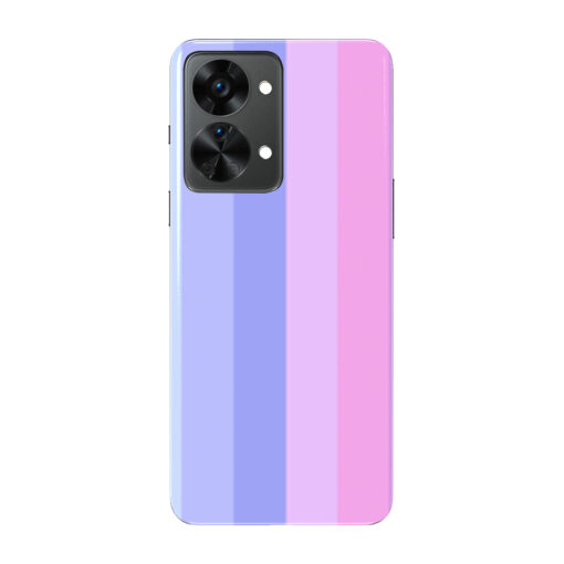 Oneplus Nord 2 Mobile Cover Light Shade Straight Rainbow