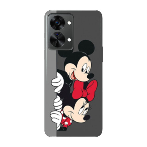 Oneplus Nord 2 Mobile Cover Minnie and Mickey Mouse