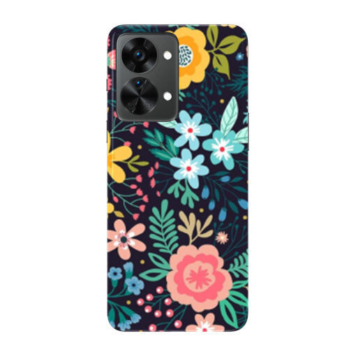 Oneplus Nord 2 Mobile Cover Multicolor Design Floral FLOA