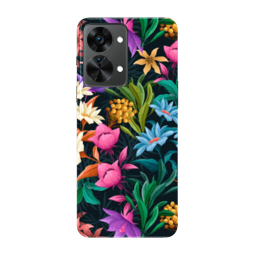 Oneplus Nord 2 Mobile Cover Multicolor Floral